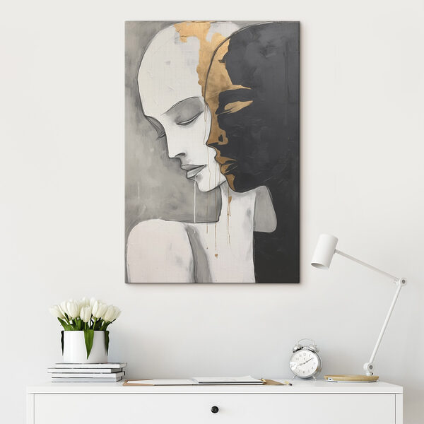 Painting of a man and woman Painting of a man and woman