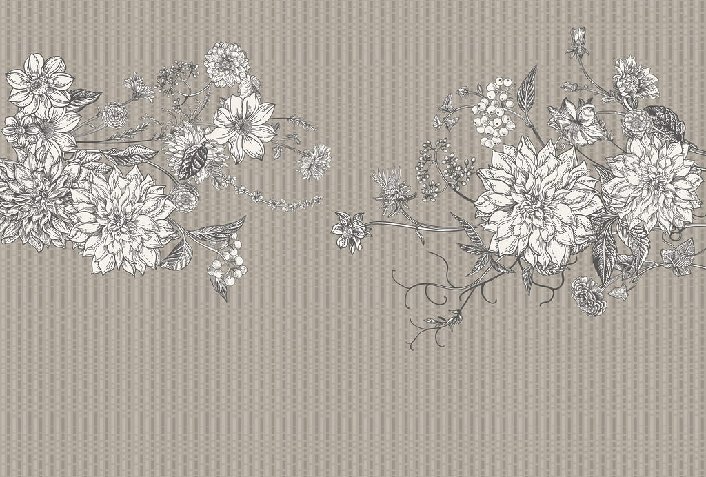 Elegant floral illustration on textured background