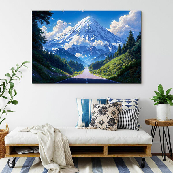 Road leading to a mountain