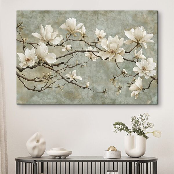 Quadri Quadri Fiori bianchi su un ramo (COD: s43322)