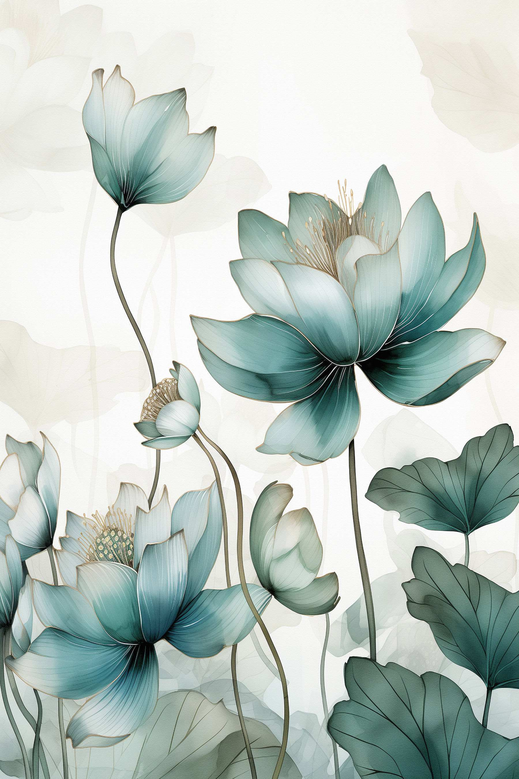 Delicate petals in soft hues