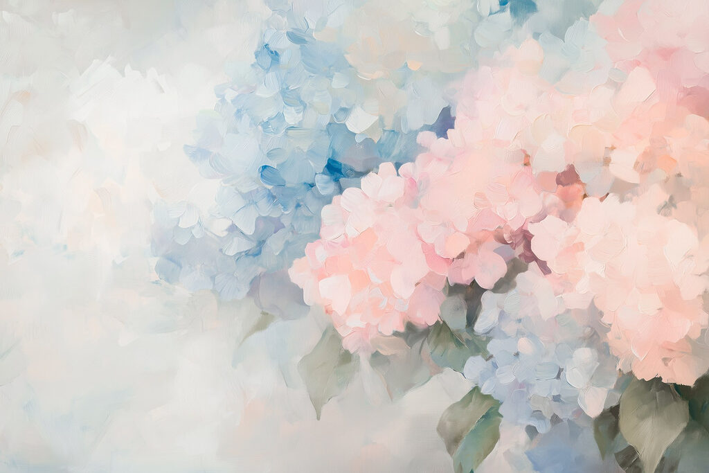 Pittura di fiori su sfondo bianco Pittura di fiori su sfondo bianco