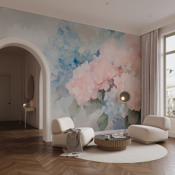 Pittura di fiori su sfondo bianco Pittura di fiori su sfondo bianco