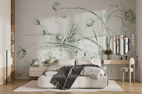 Disegno di fiori e foglie Disegno di fiori e foglie