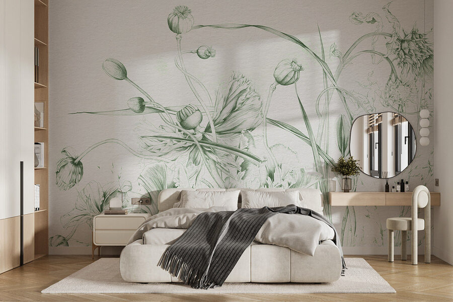 Disegno di fiori e foglie Disegno di fiori e foglie