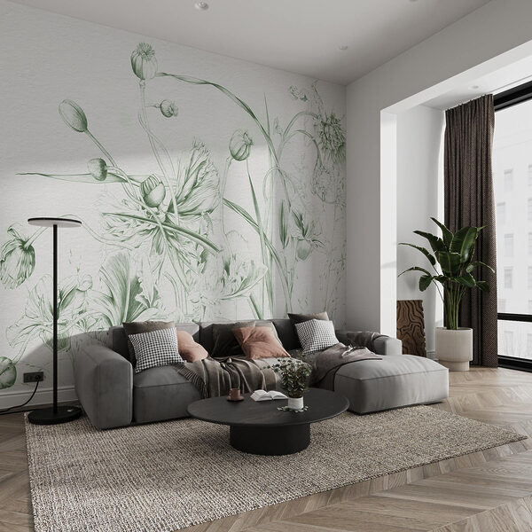 Disegno di fiori e foglie Disegno di fiori e foglie