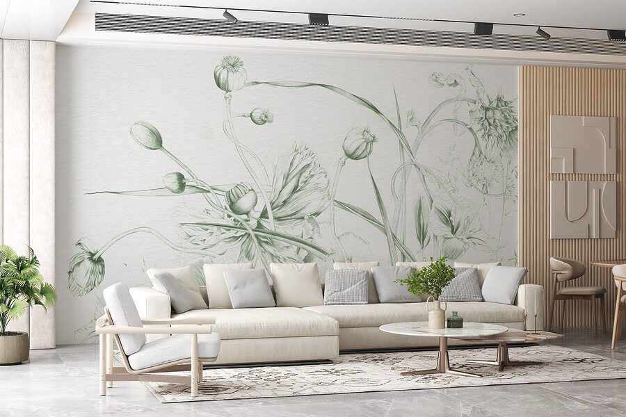 Disegno di fiori e foglie Disegno di fiori e foglie