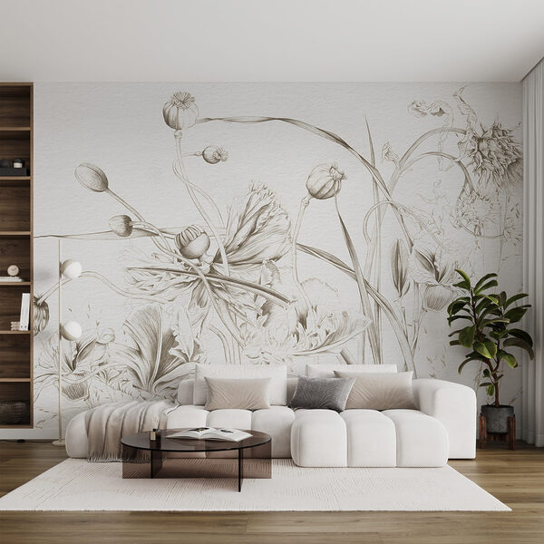 Disegno di fiori e foglie Disegno di fiori e foglie