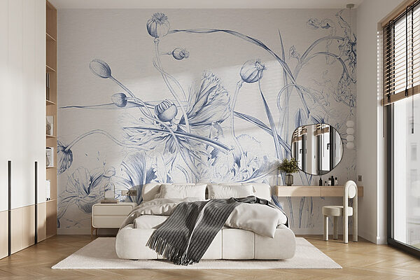 Disegno di fiori e foglie Disegno di fiori e foglie
