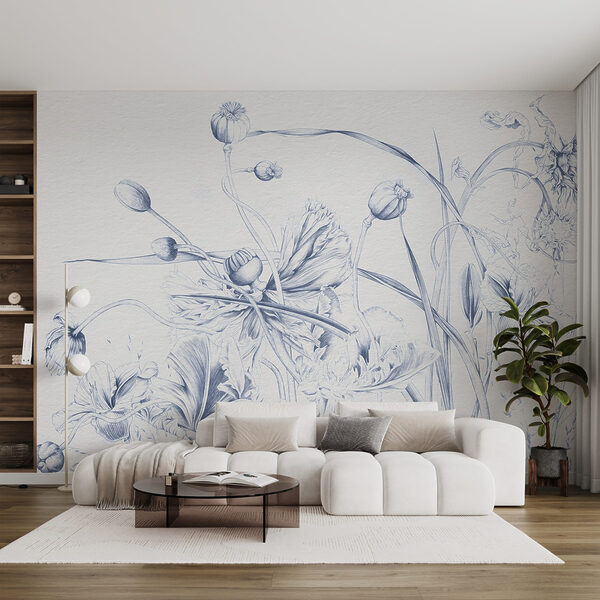 Disegno di fiori e foglie Disegno di fiori e foglie