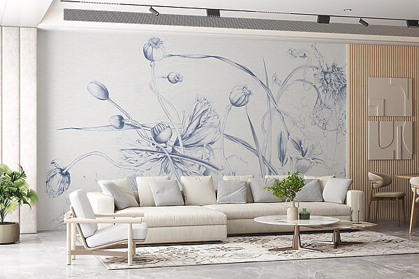 Disegno di fiori e foglie Disegno di fiori e foglie