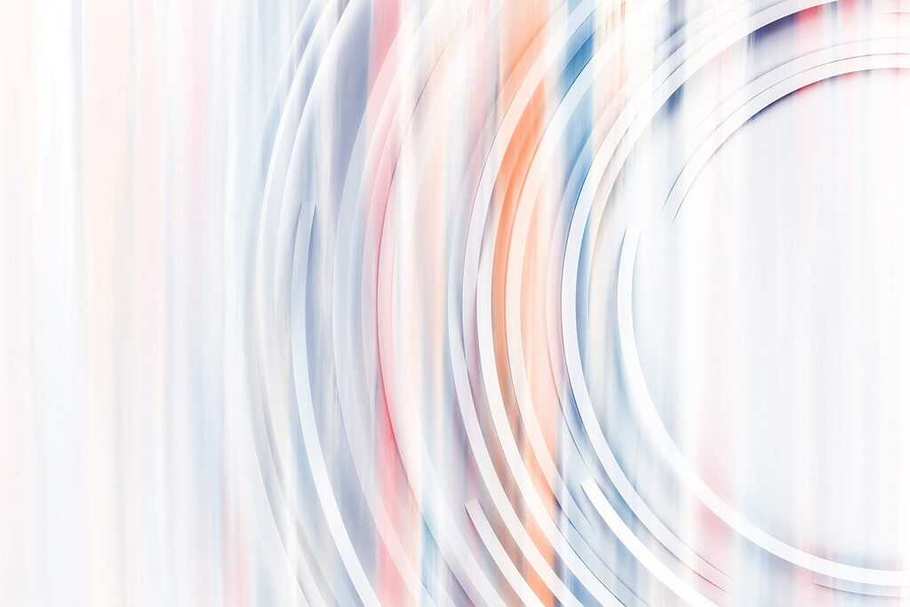 Wall murals Blurry image of a circular object Wall murals Blurry image of a circular object