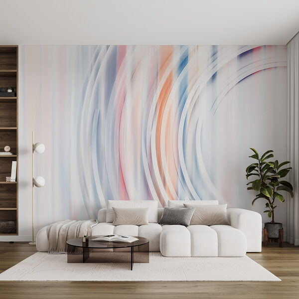 Wall murals Blurry image of a circular object Wall murals Blurry image of a circular object