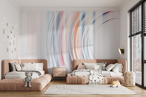 Wall murals Blurry image of a circular object Wall murals Blurry image of a circular object
