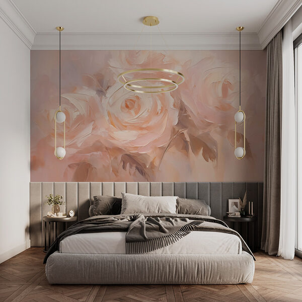 Pittura di fiori su una superficie bianca Pittura di fiori su una superficie bianca