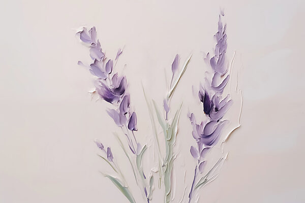 Pittura di fiori viola Pittura di fiori viola