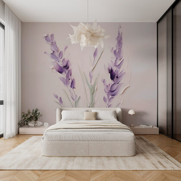Pittura di fiori viola Pittura di fiori viola