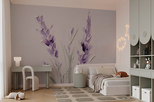 Pittura di fiori viola Pittura di fiori viola