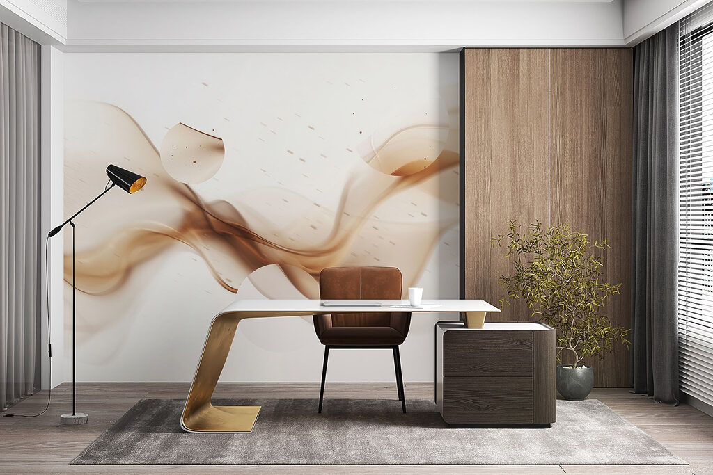 Brown smoke and circles