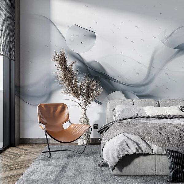 Wall murals Grey and white smoke Wall murals Grey and white smoke