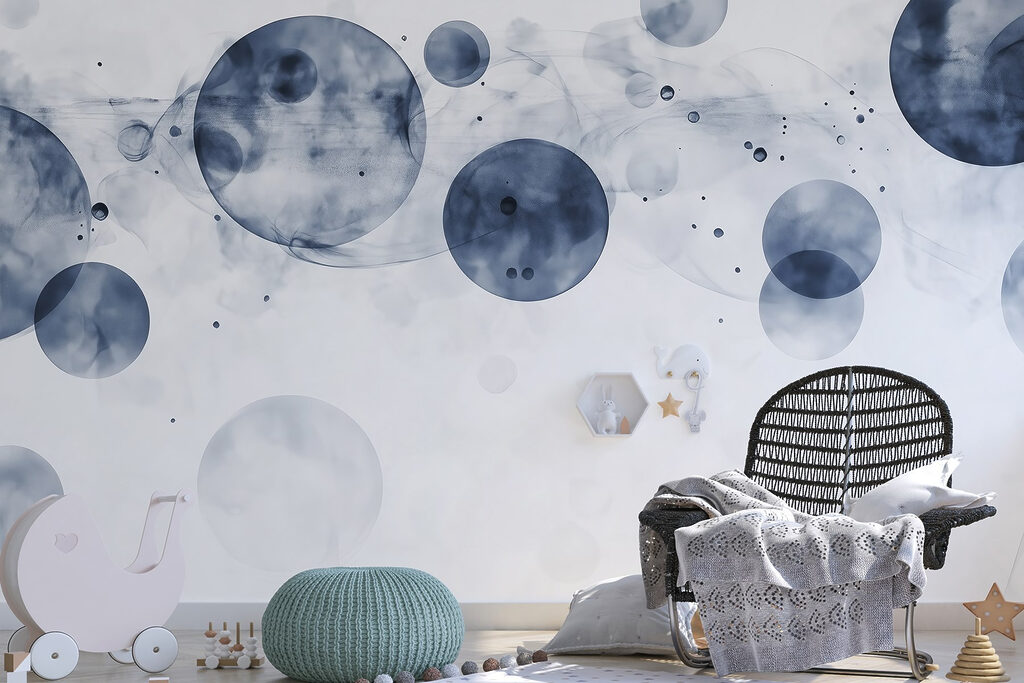 Group of circles with smoke