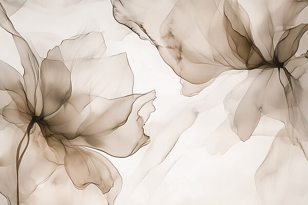 Delicato disegno floreale astratto Delicato disegno floreale astratto