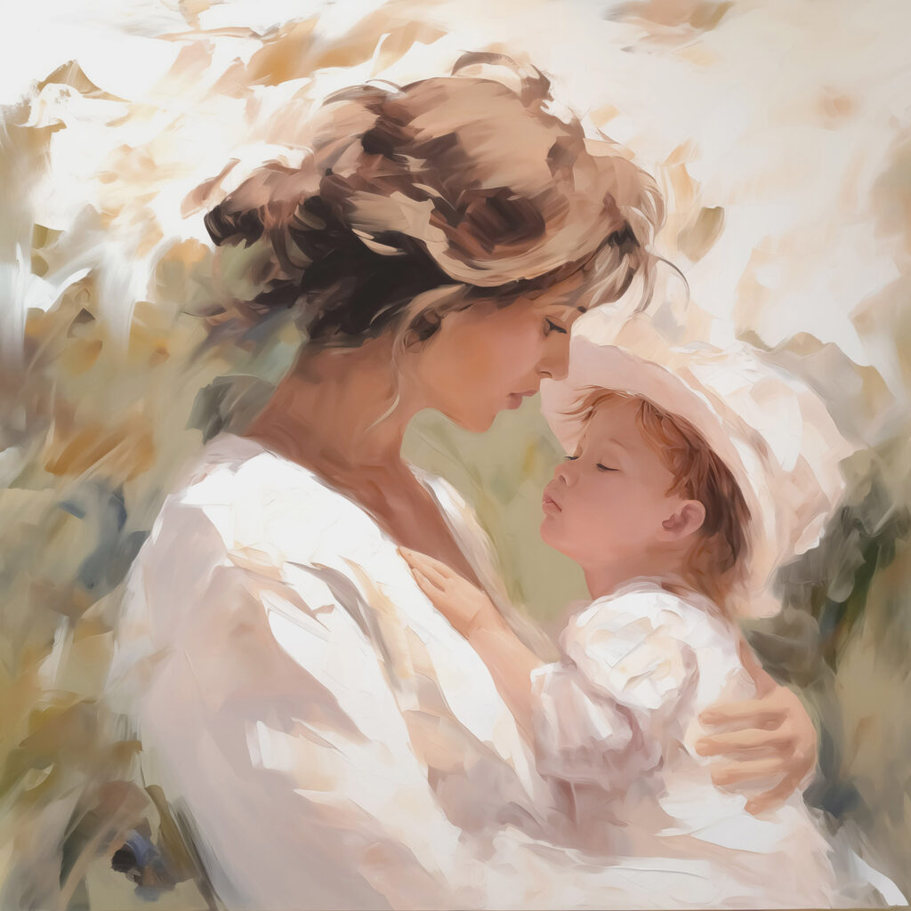 Woman holding a baby Woman holding a baby