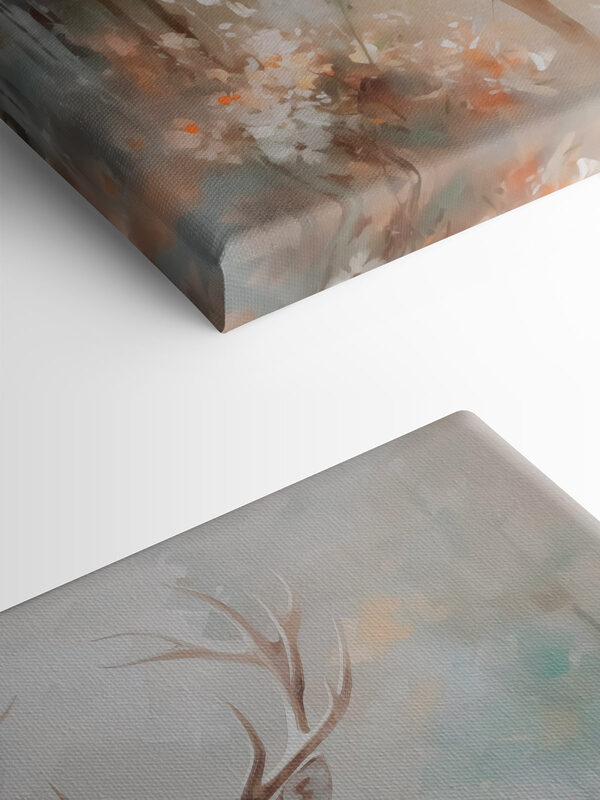 Painting of a deer with antlers Painting of a deer with antlers