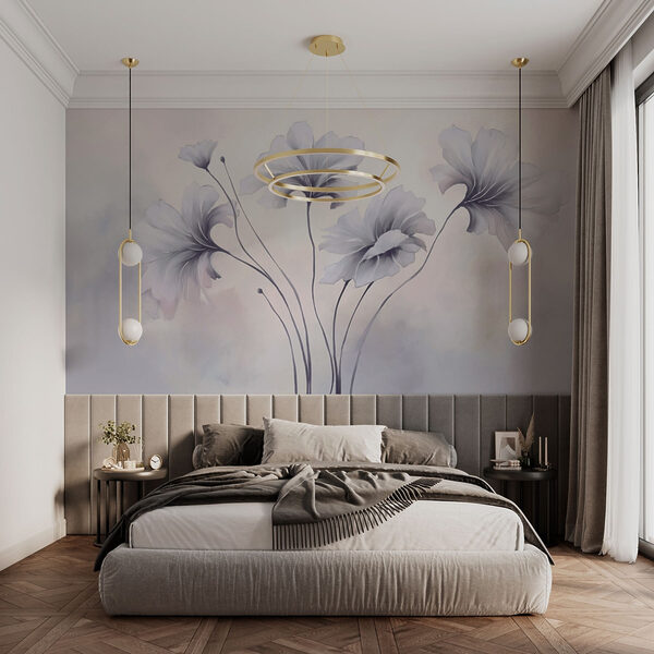 Pittura di fiori su sfondo bianco Pittura di fiori su sfondo bianco