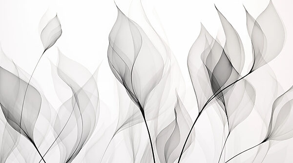 Immagine in bianco e nero di fiori Immagine in bianco e nero di fiori