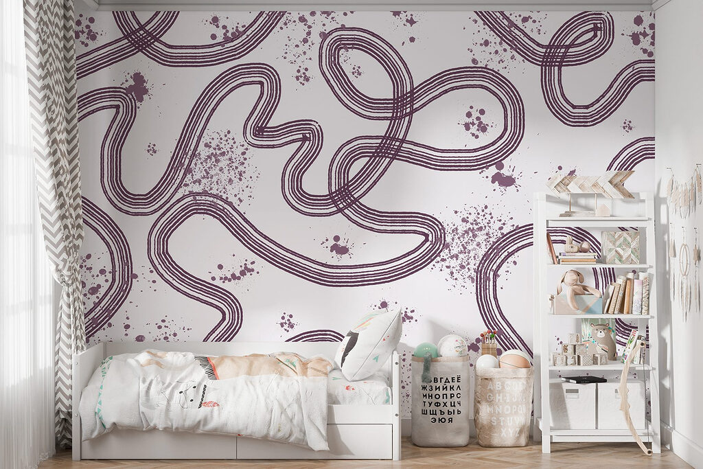 Pattern of lines and spots