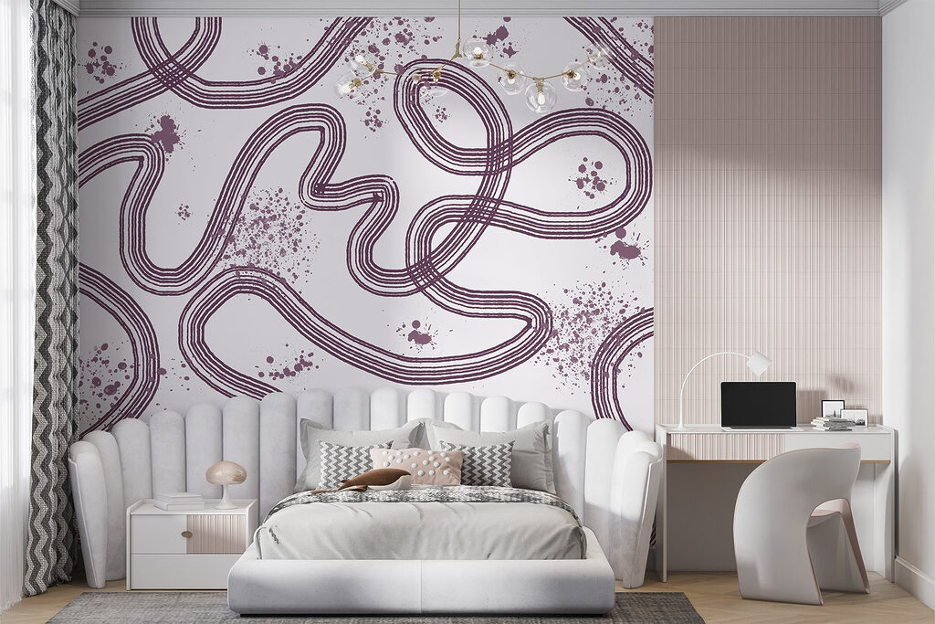 Pattern of lines and spots