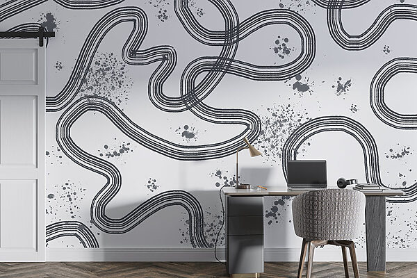 Mappa in bianco e nero di una pista da corsa Mappa in bianco e nero di una pista da corsa