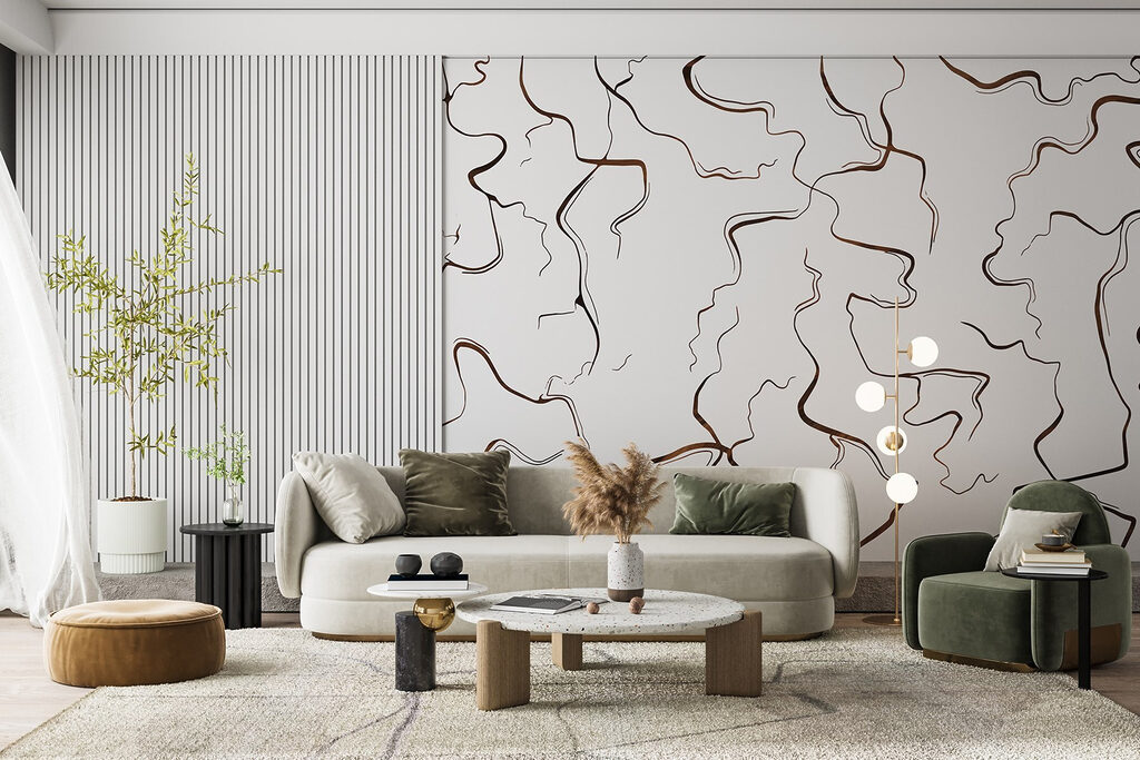 Curves and lines in contrast