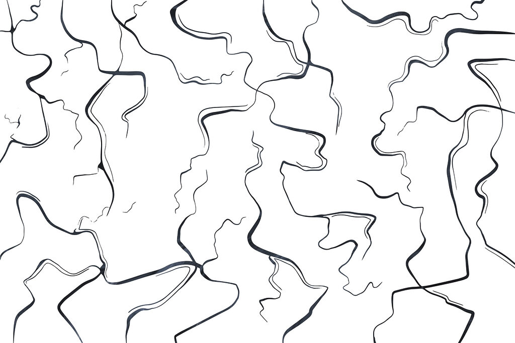 Immagine in bianco e nero di linee Immagine in bianco e nero di linee