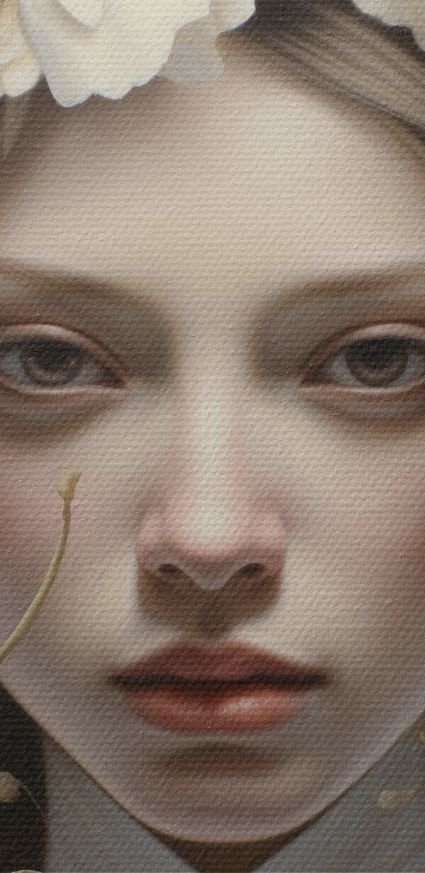 Woman with flowers in her hair