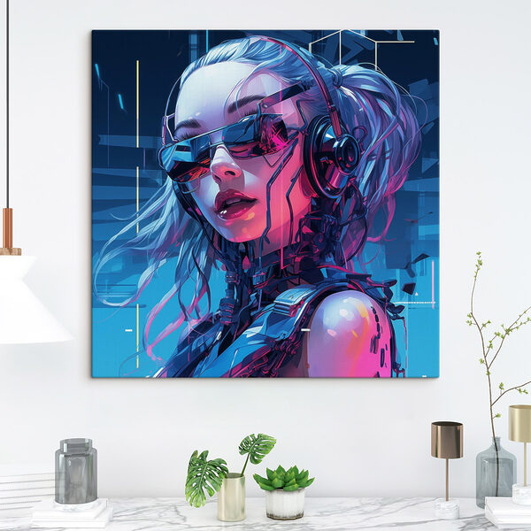 Quadri Donna con le cuffie e gli occhiali da sole (COD: s43381) Quadri Quadri Donna con le cuffie e gli occhiali da sole (COD: s43381)