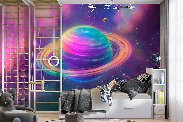 Pianeta colorato nello spazio Pianeta colorato nello spazio