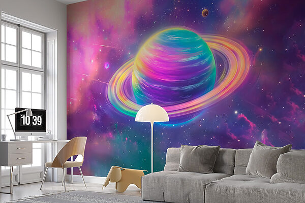 Pianeta colorato nello spazio Pianeta colorato nello spazio