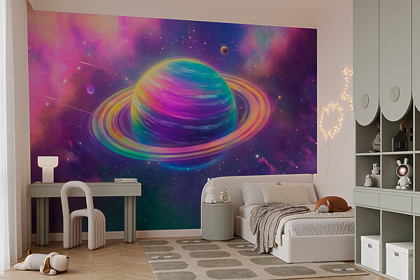 Pianeta colorato nello spazio Pianeta colorato nello spazio