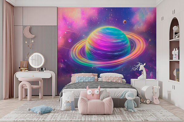 Pianeta colorato nello spazio Pianeta colorato nello spazio