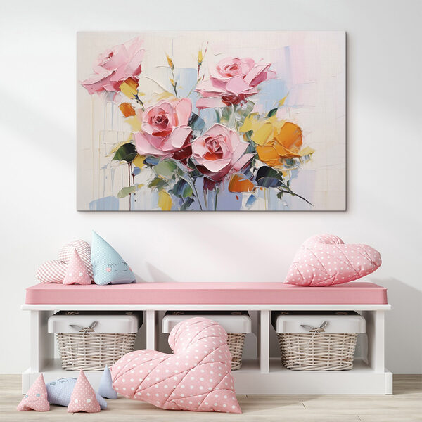 Quadri Dipinto di fiori su sfondo bianco (COD: s43392) Quadri Quadri Dipinto di fiori su sfondo bianco (COD: s43392)