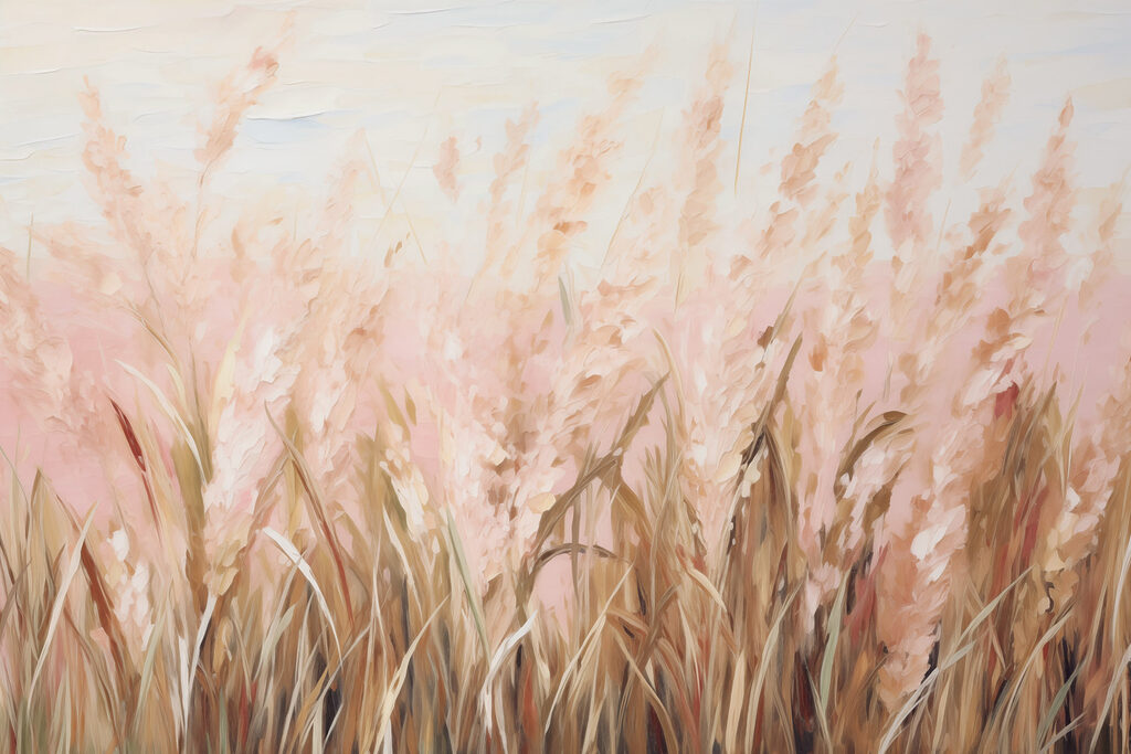Painting of a field of wheat Painting of a field of wheat