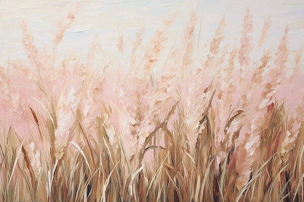 Painting of a field of wheat Painting of a field of wheat