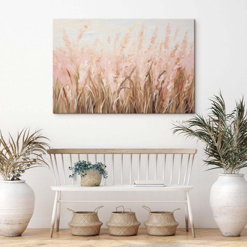 Painting of a field of wheat Painting of a field of wheat