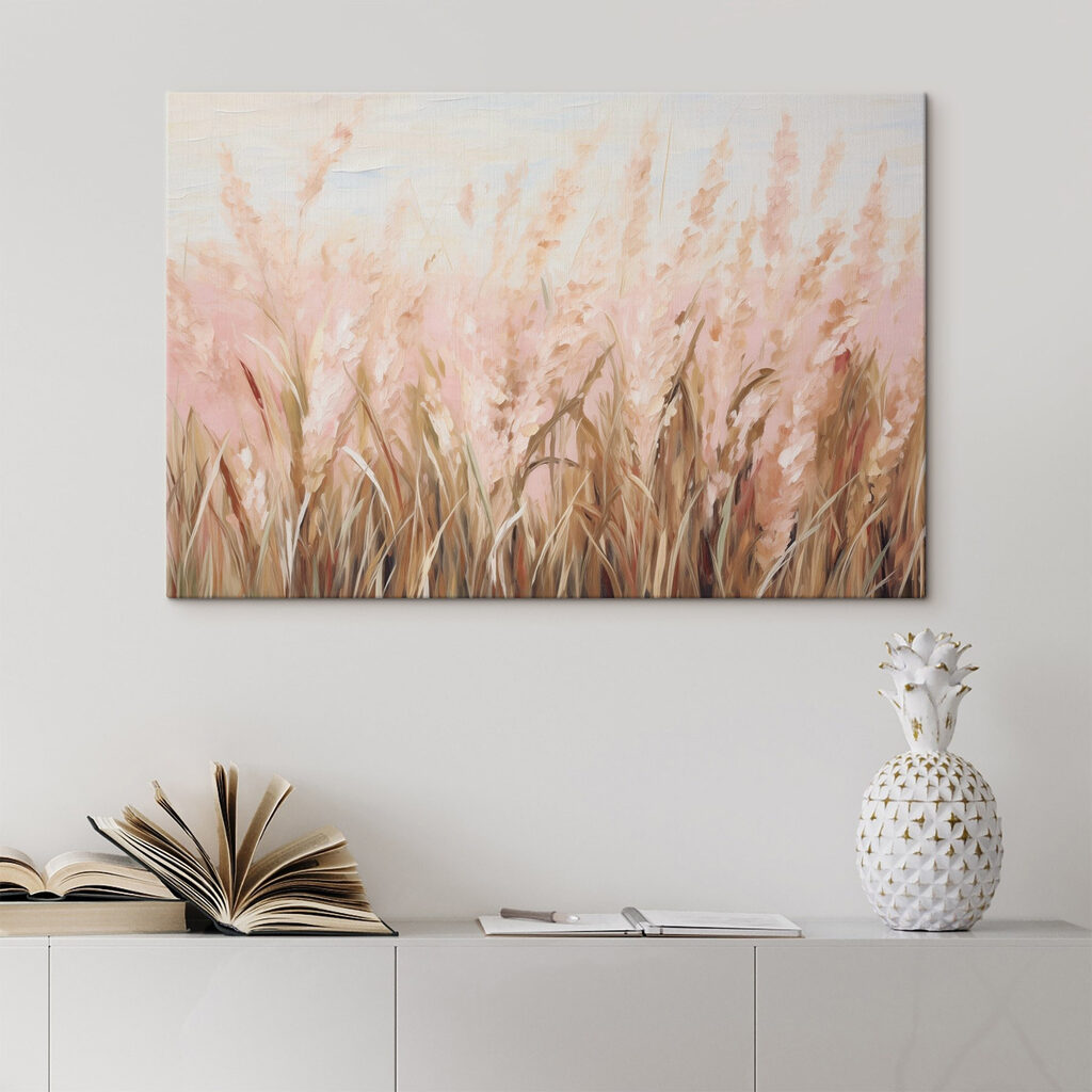 Painting of a field of wheat Painting of a field of wheat