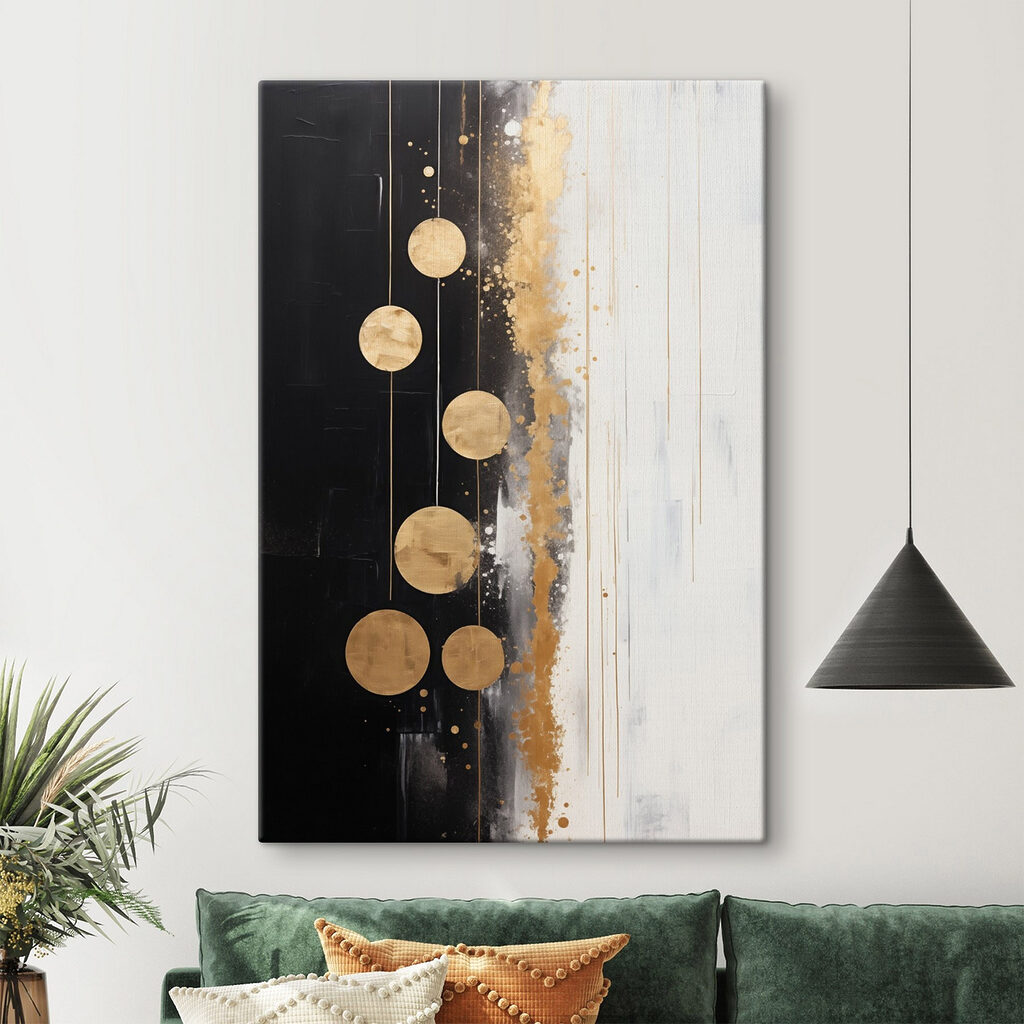 Painting of circles and lines Painting of circles and lines