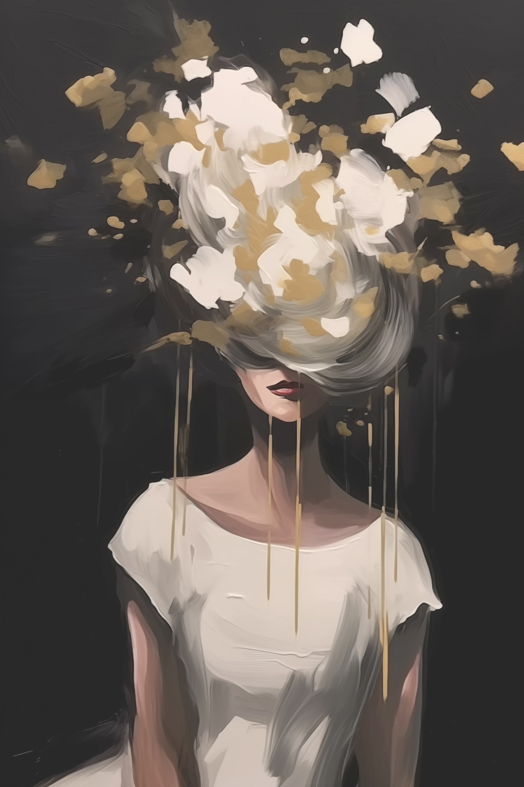 Surreal beauty in flowing abstraction