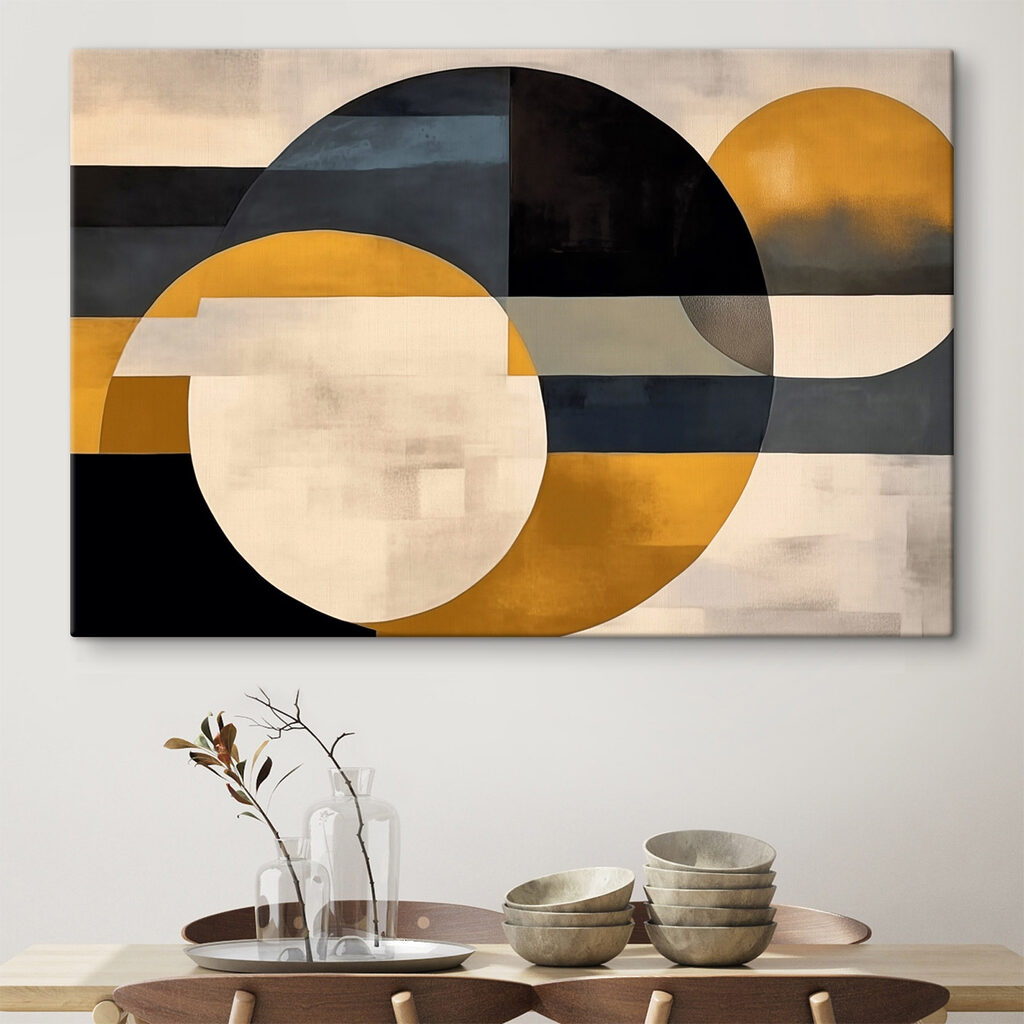 Painting of circles and lines Painting of circles and lines