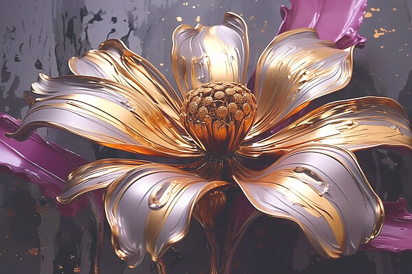 Beautiful flower with flowing petals Beautiful flower with flowing petals